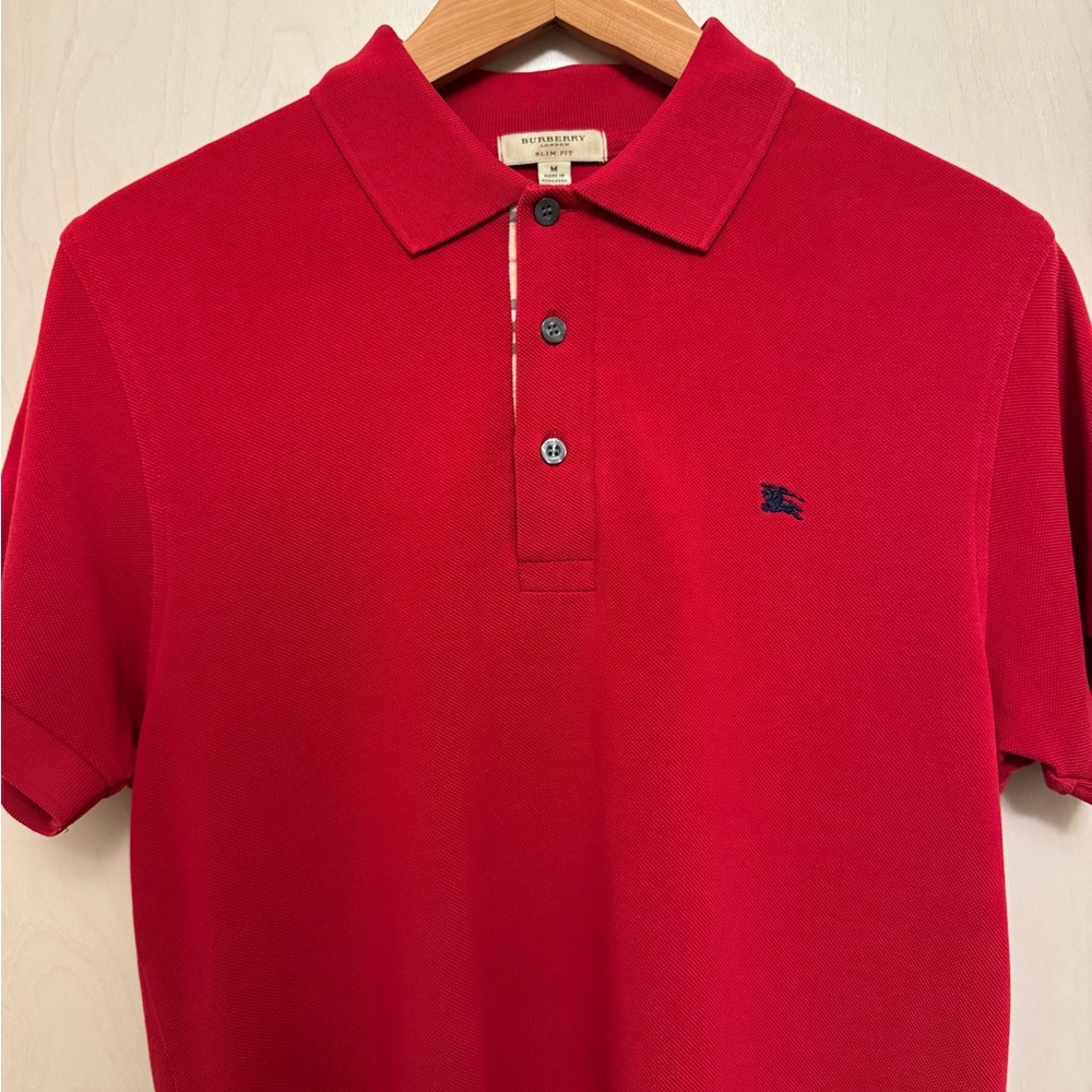 Burberry Red Polo Shirt